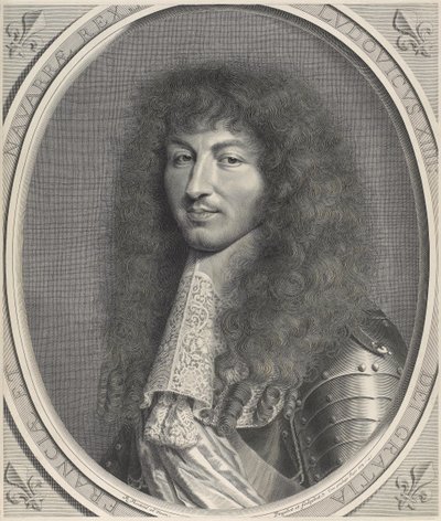 Portrait of Louis XIV av Robert Nanteuil
