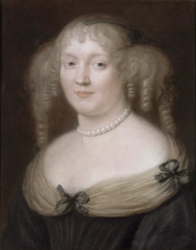 Porträtt av Marie de Rabutin-Chantal, Marquise de Sévigné 1626-1696, ca 1665. av Robert Nanteuil