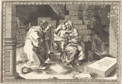 Den heliga familjen av Robert Nanteuil