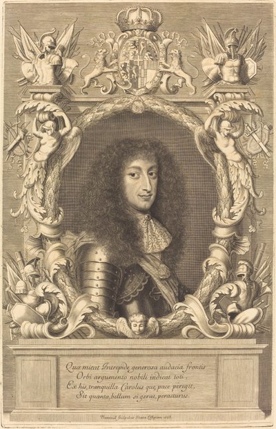 Charles-Emmanuel, hertig av Savojen av Robert Nanteuil after Justus van Verus