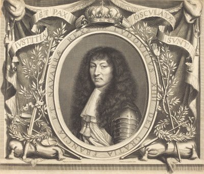 Ludvig XIV av Robert Nanteuil after Nicolas Mignard