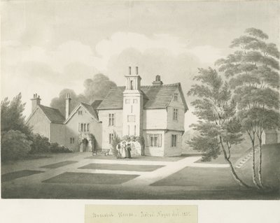 Boscobel House: sepiatvätt av Robert Noyes