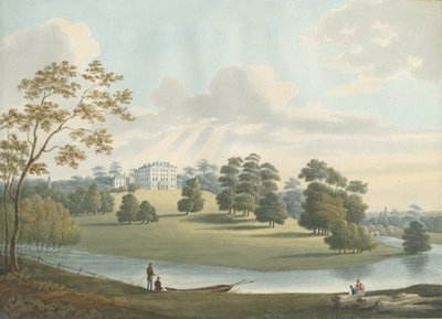 Patshull House: akvarellmålning, och [1826] av Robert Noyes