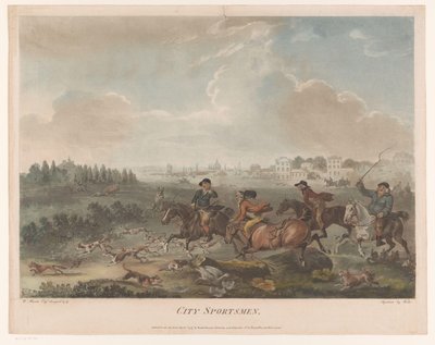 Kaotisk jakt med hundar City Sportsmen (titel på objekt) av Robert Pollard (I) (possibly)