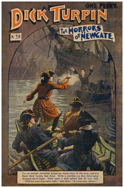 Dick Turpin (färg litho) av Robert Prowse Jnr