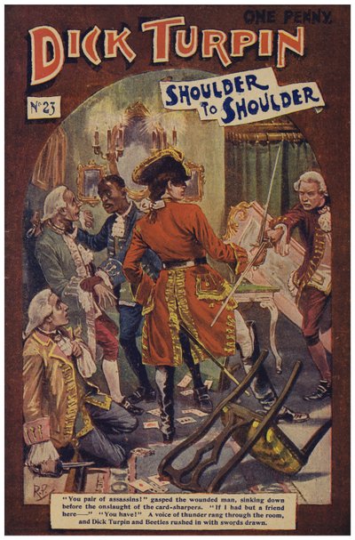 Dick Turpin (färg litho) av Robert Prowse Jnr