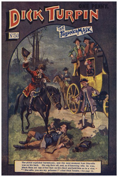 Dick Turpin (färg litho) av Robert Prowse Jnr