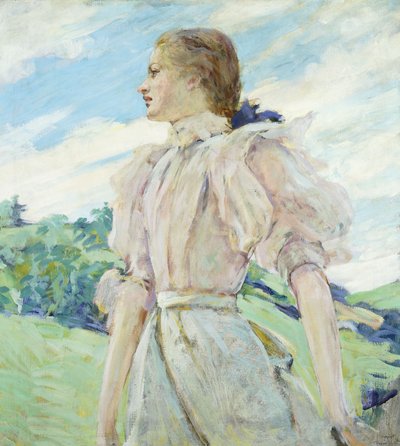 A Breezy Day, ca 1898 (olja på duk) av Robert Reid