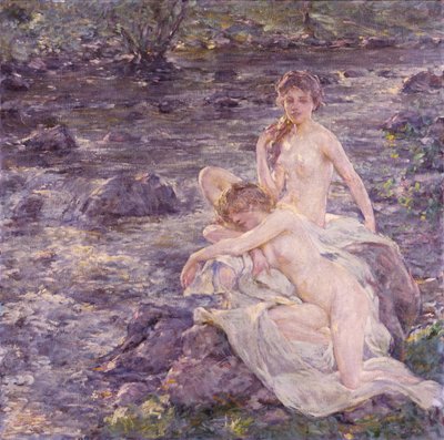 The Bathers, sent 1800-tidigt 1900-tal. av Robert Reid