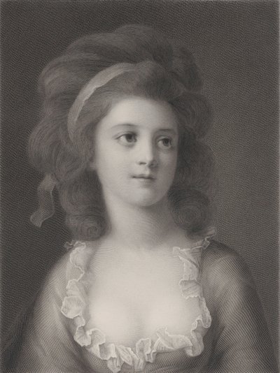 Halvlångt porträtt av Sophie eller Apollonia Helena Potocka som ung flicka, 1872 av Robert Reyher