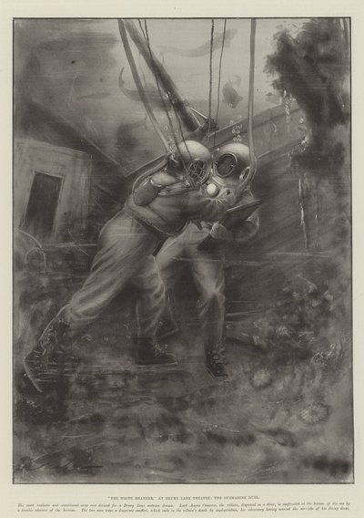 The White Heather, på Drury Lane Theatre, ubåtsduellen av Robert Sauber