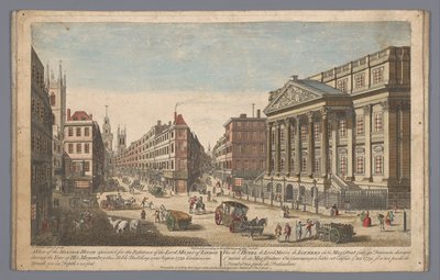 Utsikt över Mansion House i London Utsikt över Mansion House (...) (titel på objekt) London (serietitel) av Robert Sayer