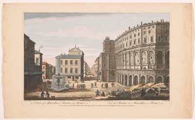 Utsikt över Marcellus teater i Rom Utsikt över Marcellus teater i Rom (titel på objekt) Rom (serietitel) av Robert Sayer