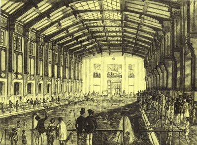 Inomhuspool och danshall Sophienbad, Wien av Robert Schediwy
