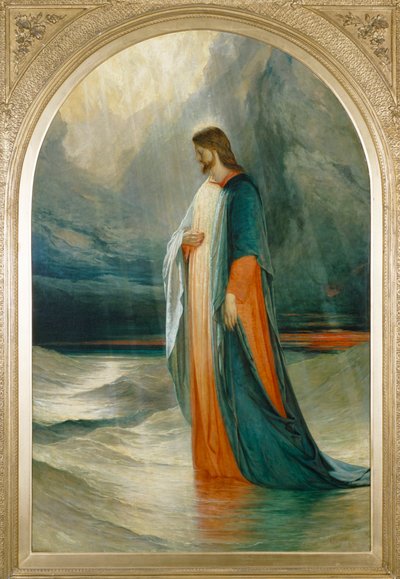 Jesus gick till dem och gick på havet, 1800-talet av Robert Scott Lauder