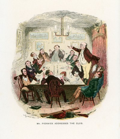 Illustration för Pickwick Papers av Robert Seymour
