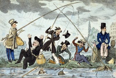 Waltonising eller Green-Land Fisherman, ca 1830 (färggravyr) av Robert Seymour