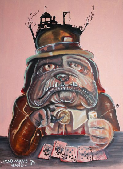 Wild West Poker Bulldog av Robert Sigaard