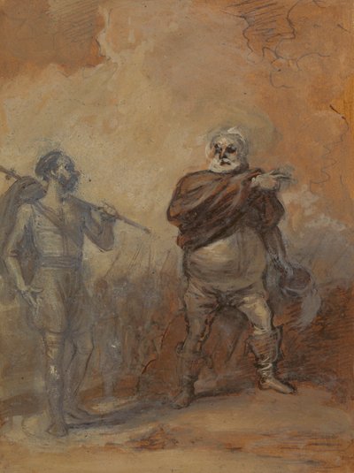 バルドルフにスウェーデン語を教えるファルスタッフ av Robert Smirke