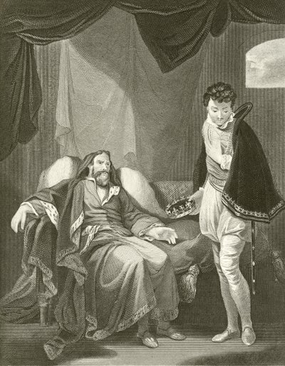 Henrik IV tillrättavisar prins Henrik av Robert Smirke