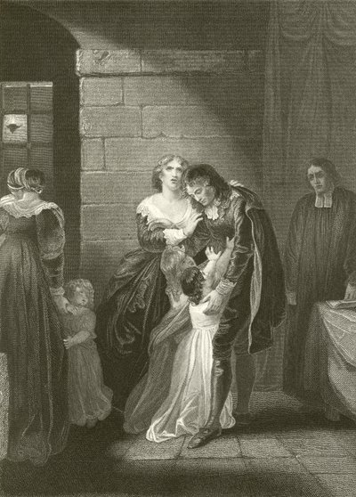 Lord William Russells sista intervju med sin familj av Robert Smirke