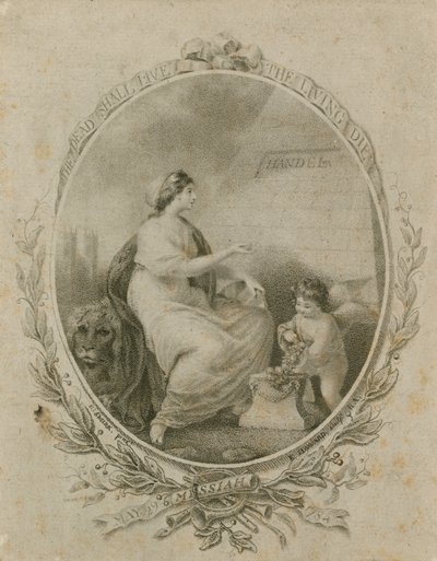 Kampanj för ett framförande av Händels Messias, Westminster Abbey, London, 29 maj 1784 av Robert Smirke