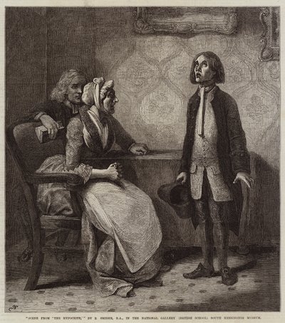 Scen från "The Hypocrite" av Robert Smirke