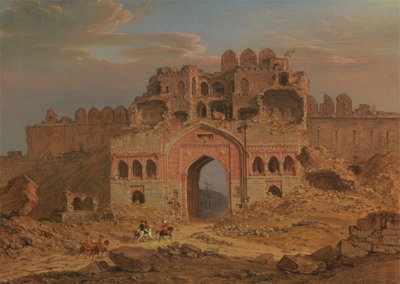 Inuti huvudingången till Purana Qila, Delhi av Robert Smith