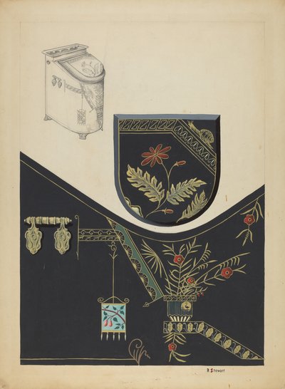 Japanned Coal Scuttle av Robert Stewart