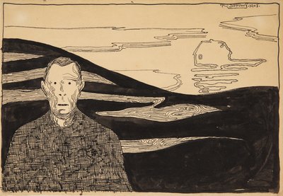 "Kvällslandskap" av Robert Storm Petersen