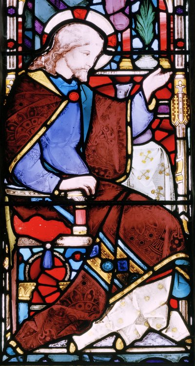 Christ Preaching, ca 1866 (målat glas) av Robert Turnill Bayne
