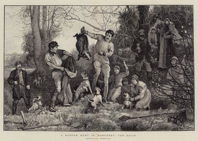 En grävlingsjakt i Somerset, oavgjort av Robert Walker Macbeth