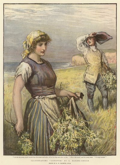 Illustration av "Genefer" av S Baring-Gould av Robert Walker Macbeth