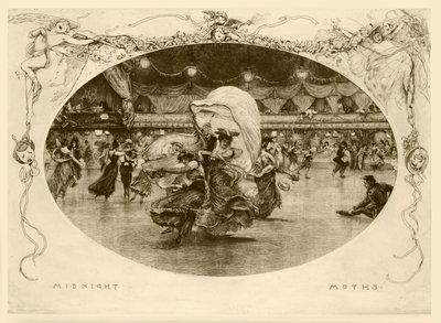 Midnattsfjärilar (etsning) av Robert Walker Macbeth