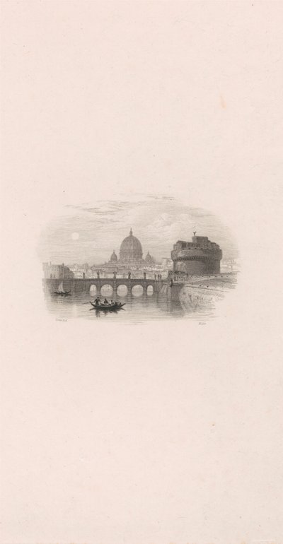 Rom, St. Angelos slott (vinjett) av Robert Wallis