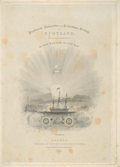 Titelsida: Provincial Antiquities and Picturesque Scenery of Scotland, Volym II av Robert Wallis