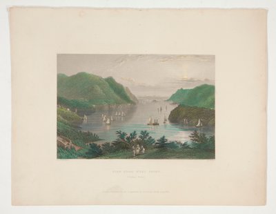 Utsikt från West Point (Hudson River), illustration för Nathaniel Parker Willis av Robert Wallis