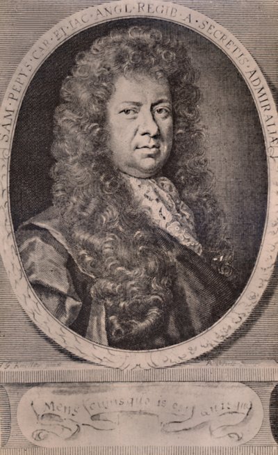 Samuel Pepys, engelsk dagbokförare och marinadministratör, c1690 1894 av Robert White