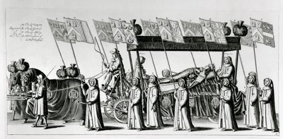 Statlig begravning av George Monck, 1:e hertig av Albemarle, 1671 av Robert White