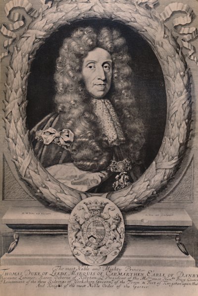 Thomas Osborne, 1:e hertig av Leeds, engelsk statsman, c1694 1894 av Robert White