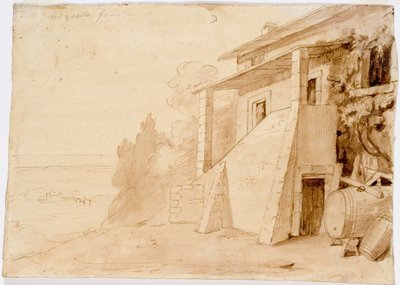 Landskap, Grottaferrata av Robert Wilhelm Ekman
