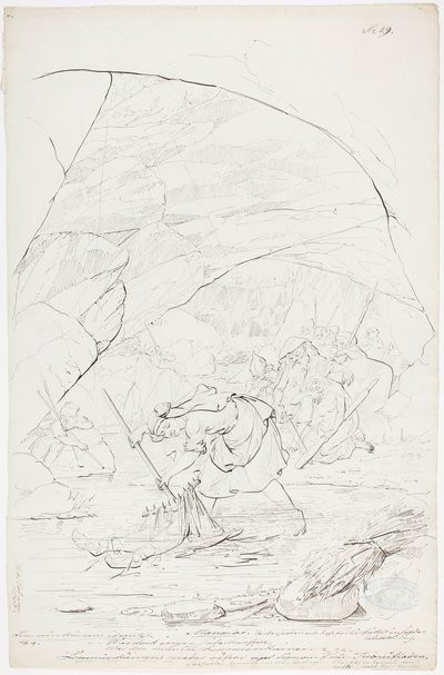 Lemminkäinens mamma i Tuonela av Robert Wilhelm Ekman