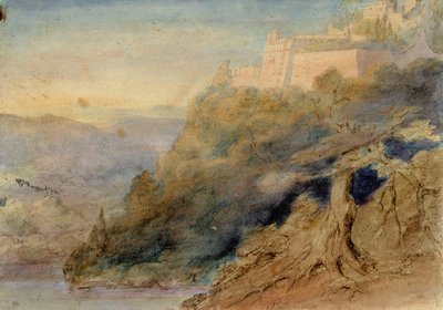 Palazzolo, Italienskt landskap av Robert Wilhelm Ekman