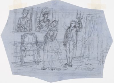 Mrs Ramsay. Illustration till dikten The Vision of the Traveller in the Stories of Ensign Stål av Robert Wilhelm Ekman