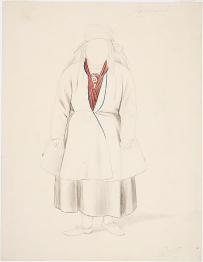 Stående bondekvinna från Joutseno av Robert Wilhelm Ekman