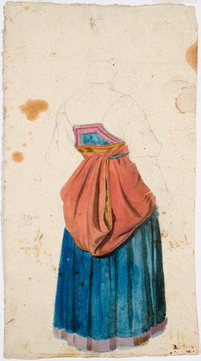 Kvinna i nationaldräkt av Robert Wilhelm Ekman