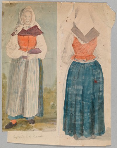 Kvinna i nationaldräkt av Robert Wilhelm Ekman