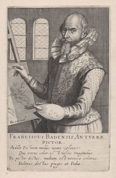 Porträtt av Frans Badens av Robert Willemsz de Baudous