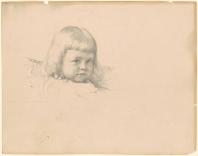 Studie för "Porträtt av Esther Haydin" av Robert William Vonnoh