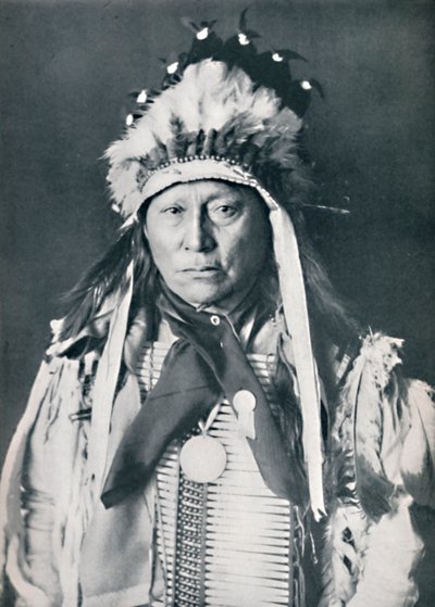 En sioux-hövding i sin krigsmålning, 1912 av Robert Wilson Shufeldt